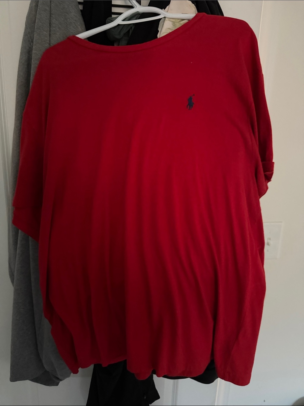 Polo by Ralph Lauren Red Short Sleeve Tee with Navy Polo Pony